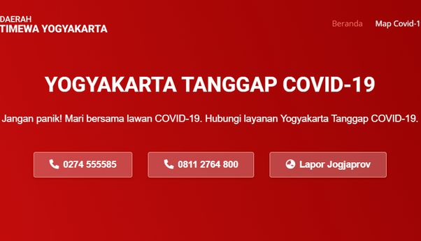 Yogyakarta Punya Dua Situs Pemantau Covid-19