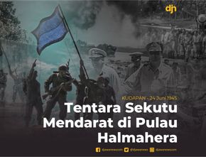 Tentara Sekutu Mendarat di Pulau Halmahera