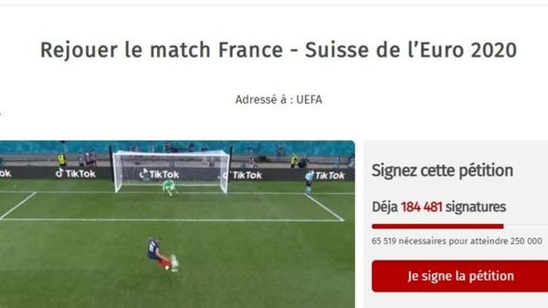 Euro 2020: Tak Terima Prancis Kalah di Euro 2020, 240.000 Orang Minta Laga Prancis Vs Swiss Diulang