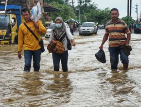 Banjir Melanda Aceh Setelah Hujan Deras, Akibat Tanggul Sungai Jebol
