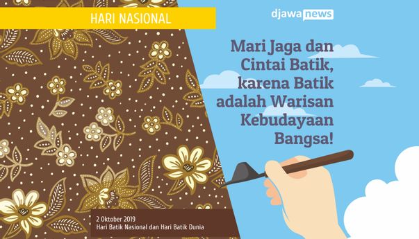 Selamat Hari Batik Nasional, Yuk Jaga Warisan Budaya Bangsa