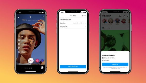 Fitur Live Schedule dari Instagram, Pengguna Bisa Jadwalkan Live Streaming