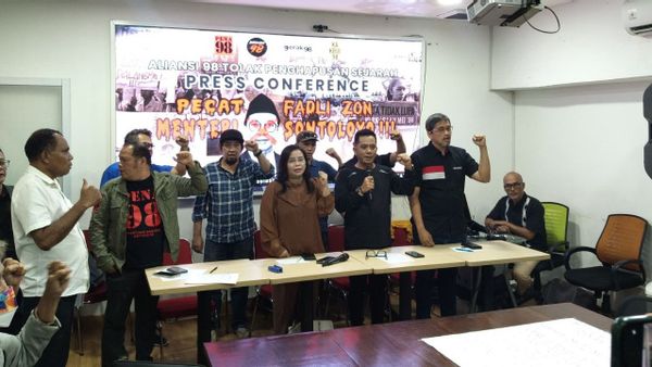 Aktivis 98 Kecam Pernyataan Fadli Zon soal Pemerkosaan Massal, Desak Minta Maaf dan Mundur dari Jabatannya