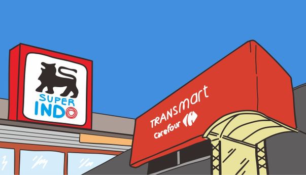 Eksistensi Superindo dan Transmart di Mata Warganet; Mana yang Lebih Menarik?