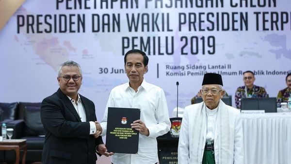 KPU Tetapkan Jokowi-Ma’ruf sebagai Presiden dan Wakil Presiden Terpilih di Pilpres 2019