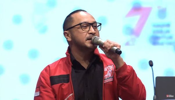 Di depan Jokowi, Giring dengan Berapi-api: Indonesia Bakal Suram Jika Presidennya Pembohong yang Dipecat Jokowi