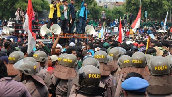 Aksi Demo Sengketa Pilpres di Patung Kuda Jakpus, 3.315 Personel Disiagakan
