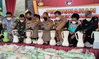 Kapolda Sumsel Pimpin Pemusnahan 108,9 Kg Sabu dan 134.423 Butir Pil Ekstasi