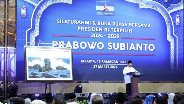 Dapat Hadiah Lukisan dari SBY, Prabowo Bakal Pajang di Istana yang Baru