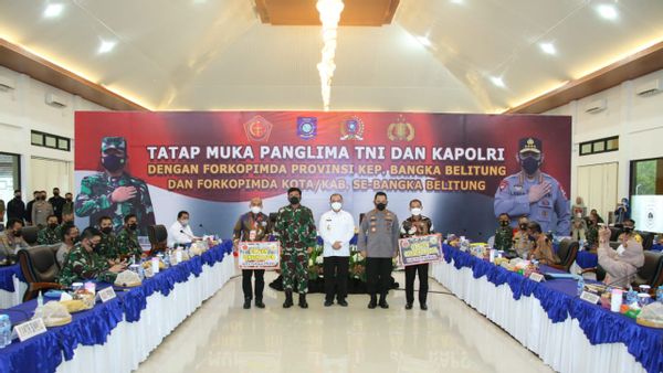 Angka COVID-19 di Babel Naik karena Warganya Bandel, Kapolri dan Panglima TNI Langsung Datang