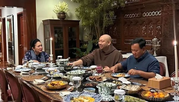 Prabowo Bagikan Momen Makan Malam Bersama Titiek dan Didit