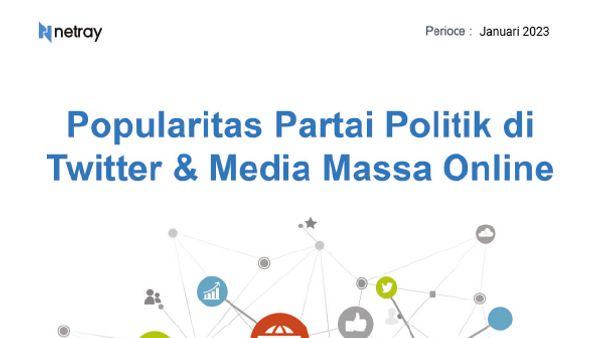 Popularitas Partai Politik di Media Massa Online dan Twitter Periode Januari 2023