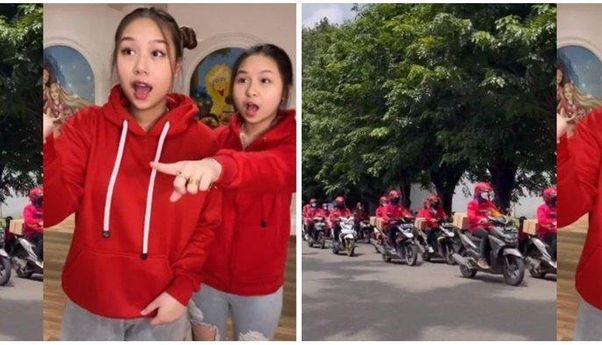 Heboh Segerombolan Kurir Jaket Merah Konvoi Menuju Rumah Sisca Kohl, Ada Apa Ya?