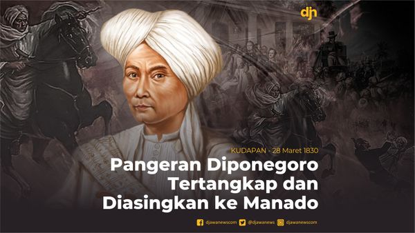 Pangeran Diponegoro Tertangkap dan Diasingkan ke Manado