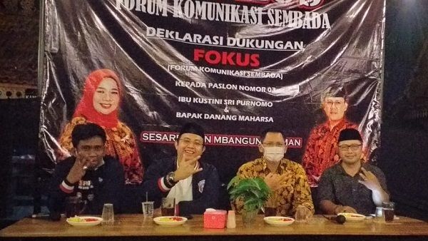 Forum Komunikasi Sembada (FOKUS) Nyatakan Dukungan ke Kustini-Danang