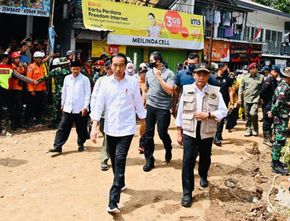 Kembali Lagi ke Cianjur, Jokowi Periksa Rekonstruksi Bangunan dan Distribusi Bantuan