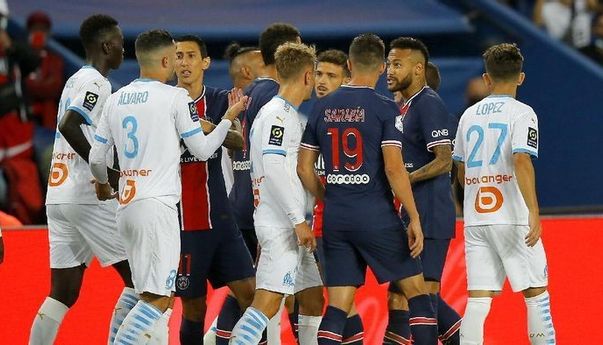 Panas, Pesta Kartu Merah di Laga PSG vs Marseille