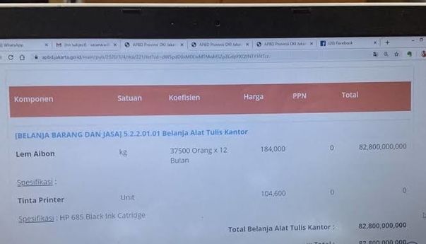 Viral! Anggaran Lem Aibon Dinas Pendidikan DKI Jakarta Miliaran Rupiah