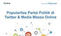 Popularitas Partai Politik di Media Massa Online dan Twitter Periode Februari 2023