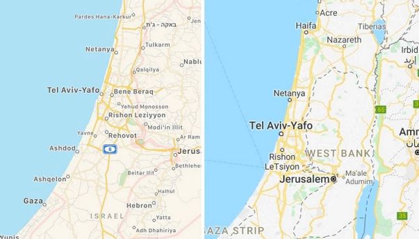 Palestina Tak Termuat dalam Peta Digital, Apple dan Google Dikritik Netizen