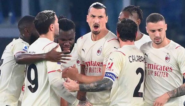 AC Milan Benamkan Perlawanan AS Roma, Serigala Kota Roma Tidak Berdaya