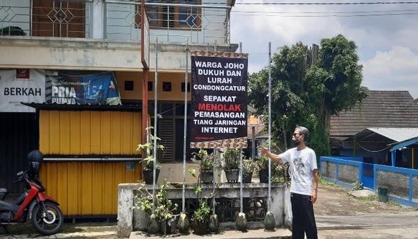 Ganggu Kenyamanan Warga, Pemasangan Tiang Jaringan Internet Sleman Dihentikan