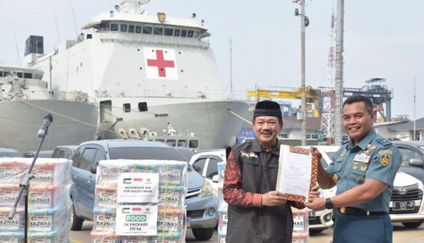 Pakai Kapal Perang TNI AL, Baznas Kirim 50 Ton Bantuan Kemanusiaan ke Palestina