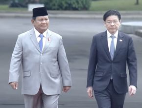 Presiden Prabowo Terima Kunjungan PM Singapura di Istana Merdeka Jakarta