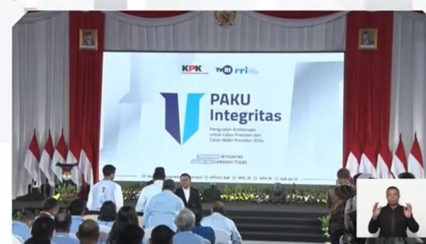 Momen Anies Akhirnya Bersalaman dengan Prabowo di Acara Paku Integritas KPK