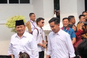Prabowo-Gibran Tiba di Gedung KPU untuk Ditetapkan sebagai Presiden dan Wapres Terpilih