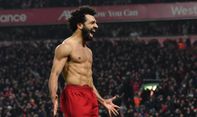 Viral selebrasi Otot 6 Packs Mohamed Salah