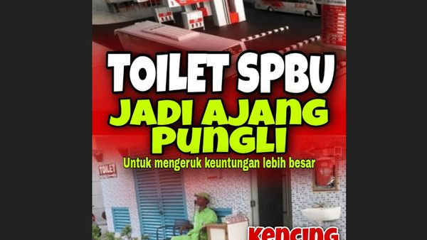 Viral Toilet di SPBU ‘Kencing Bayar Rp2.000’ Disebut Ajang Pungli, Ini Penjelasan Pertamina