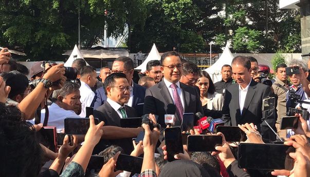 Anies-Muhaimin dan Ganjar-Mahfud Hadiri Sidang Putusan Sengketa Pilpres di MK