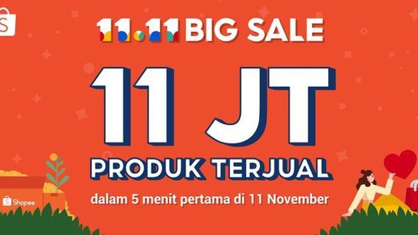 Hanya dalam 5 Menit, 11 Juta Produk Ludes Terjual di Shopee 11.11 Big Sale!