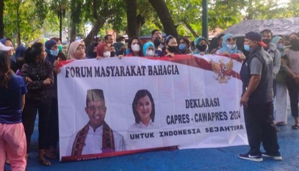 Anies Baswedan dan Grace Natalie Dideklarasikan untuk Maju di Pilpres 2024, Relawan: Untuk Indonesia Bahagia
