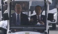 Presiden Jokowi Terima Kunjungan Kenegaraan Gubernur Jenderal Australia Hurley di Istana Bogor