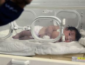 Ajaib! Bayi Perempuan Baru Lahir di Suriah Selamat dari Reruntuhan Gempa, Tali Pusar Masih Menempel