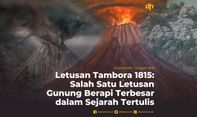 Letusan Tambora 1815: Salah Satu Letusan Gunung Berapi Terbesar dalam Sejarah Tertulis