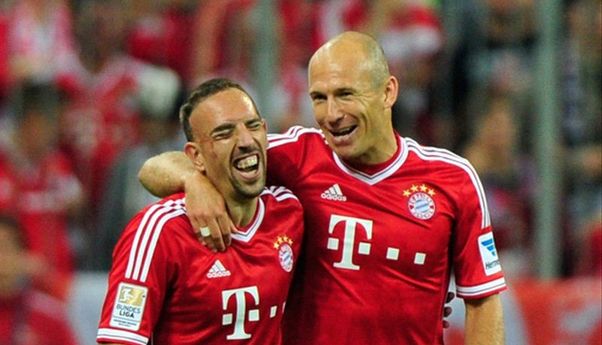 Menang 5-1 atas Eintracht Frankfurt Jadi Kado Perpisahan dari Arjen Robben dan Ribery