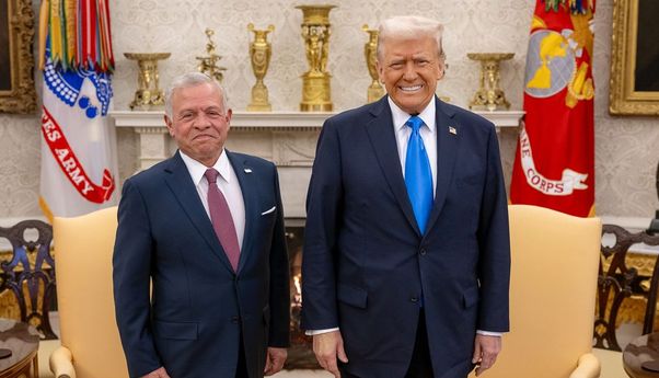 Bertemu di Gedung Putih, Raja Yordania Abdullah II Tegas Tolak Rencana Trump Pindahkan Warga Gaza