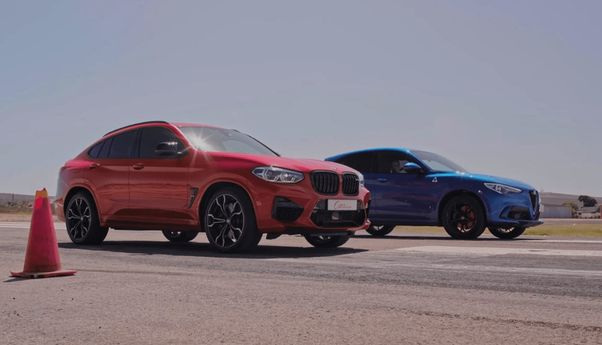 Balapan Drag Alfa Romeo VS BMW X4, Menang Mana?