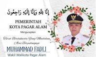Kabar Duka! Wakil Wali Kota Pagaralam Muhammad Fadli Meninggal di Usia 37 Tahun