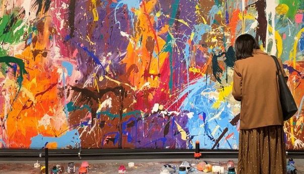 Dikira Hadiri Pameran Interaktif, Lukisan Grafiti Senilai Rp7 Miliar Dicoret-coret Pengunjung