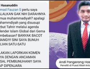 Peneliti BRIN AP Hasanuddin Ancam Bunuh Warga, PWM DKI Dukung PP Muhammadiyah Ambil Langkah Hukum