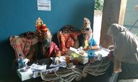 Menginspirasi! TPS Jombor Klaten Usung Konsep Kerajaan Majapahit Saat Pemungutan Suara Pilkada 2020