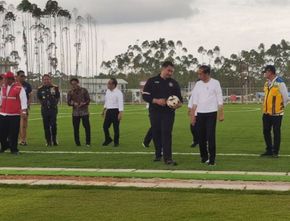 Jokowi Sebut Timnas Bakal Mulai Pakai Pusat Latihan Sepak Bola di IKN September