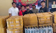 Jaga Keamanan Jelang Akhir Tahun, Polres Bima Kota Sita 520 Botol Arak Bali