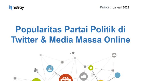Popularitas Partai Politik di Media Massa Online dan Twitter Periode Januari 2023