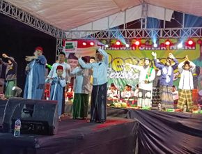 Ribuan Jamaah Mafia Sholawat di Kulon Progo Doakan Kemenangan Ganjar-Mahfud MD