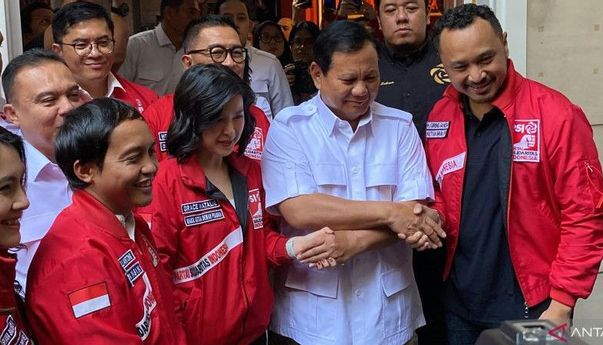 Prabowo Kunjungi Markas PSI, Disambut Hangat Grace Natalie, Giring, dan Sejumlah Petinggi Partai
